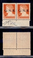 RSI - G.N.R. VERONA - 1944 - 1,75 Lire (481iab + 480) - Coppia Bordo Foglio Con Punto Piccolo Dopo G A Sinistra - Gomma  - Altri & Non Classificati