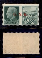 RSI - G.N.R. VERONA - 1944 - 25 Cent Marina (13) Con Punto Grosso Dopo R - Gomma Integra - Non Catalogato - Altri & Non Classificati