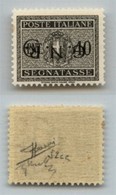 RSI - G.N.R. VERONA - 1944 - Errore Di Colore - 40 Cent (52Aa) Con Soprastampa Capovolta - Gomma Integra - Sorani (1.100 - Altri & Non Classificati