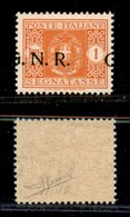 RSI - G.N.R. VERONA - 1944 - 1 Lira (55 D) - G A Cavallo - Gomma Integra - Punto Piccolo Dopo R (errore Dgc) - Non Catal - Altri & Non Classificati