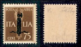 RSI - SAGGI-VERONA - 1944 - 75 Cent (P10 A) - Gomma Integra - Cert. Colla (6.000) - Sonstige & Ohne Zuordnung
