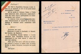 RSI - PROPAGANDA RSI - Italiani! Alle Armi! - Manifesto Di Propaganda - Terni 8.1.44 - Sonstige & Ohne Zuordnung