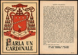 RSI - PROPAGANDA RSI - Parla Un Cardinale - Opuscolo Di Propaganda In Quartino - Napoli 28.8.44 - Sonstige & Ohne Zuordnung