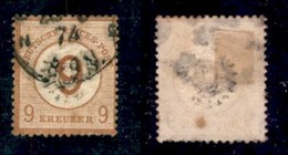 EUROPA - GERMANIA - 1874 - 9 Kreuzer Su 9 Aquila (30) - Usato (600) - Otros & Sin Clasificación