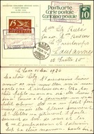 EUROPA - SVIZZERA - AEROGRAMMI - 1926 (15 Maggio) - Le Locle Basilea - Cartolina Postale (Nhora) Per Losanna - Autres & Non Classés