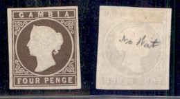 OLTREMARE - GAMBIA - 1869 - 4 Pence (1) - Senza Gomma - Altri & Non Classificati