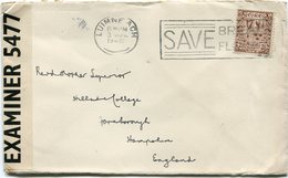 IRLANDE LETTRE CENSUREE DEPART LUIMNE ACH 3 JUIL 1942 POUR LA GRANDE-BRETAGNE - Storia Postale