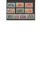 MAROC -POSTE AERIENNE N° 22 A 31 SURCHARGE TANGER -NEUF -CHARNIERE -ANNEE 1928 -COTE : 65 € - Airmail