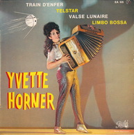 YVETTE HORNER - EP - 45T - Disque Vinyle - Accordéon - 635 - Instrumental