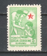 Turkey 1946 CHILD HELP Mi 101-I MNH - Charity Stamps