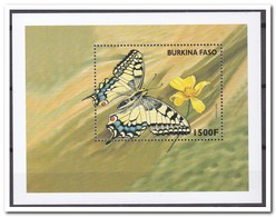 Burkina Faso 1998, Postfris MNH, Flowers, Butterflies - Burkina Faso (1984-...)