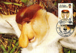 1991 - BRUNEI DARUSSALAM - Proboscis Monkey Singe  WWF - Brunei