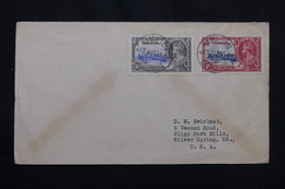 BERMUDES - Enveloppe De Hamilton Pour Les Etats Unis En 1935, Affranchissement Plaisant - L 57187 - Bermuda