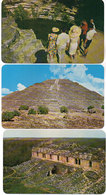 Delcampe - MEXICO - 3 CP - El Cenote Sagrado - El Théocali - Pyramide Del Sol    (118326) - Mexiko