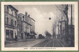 CPA Rare - RHONE - BRON - QUARTIER DU VINATIER, TERMINUS DU TRAMWAY - Animation, Café-tabac-dancing & Autres Commerces - Bron