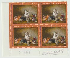 FRANCE - N°3105 - 6F70 - RAISINS ET GRENADES - BLOC DE 4 - SIGNE  S. BARAS - Unused Stamps