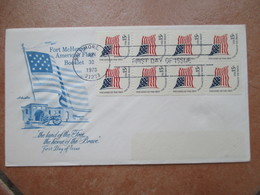 1978 Booklet Fort Mc Henry American Flag N.8 Valori Da 15 Cent. - Autres & Non Classés