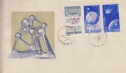 Enveloppe  FDC  1er Jour   ROUMANIE     Exposition  Universelle  BRUXELLES   1958 - 1958 – Brüssel (Belgien)