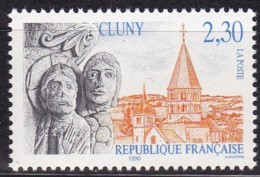 Frankreich, 1990, Mi.Nr. 2790, MNH **, "Tourisme : église Abbatiale Saint-Pierre-et-Paul De Cluny - Unused Stamps