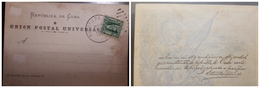 O) 1900 CIRCA - CUBA - CARIBBEAN, SPANISH ANTILLES,  ESTRADA PALMA 1st PRESIDENT, COLUMBUS SC 227 1c Green, XF - Covers & Documents