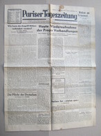 Pariser Tageszeitung, 1938. - Newspaper : Judaica, Jewish, Hitler, Deutschen, Italien, England, Amerika ... - Militär & Polizei