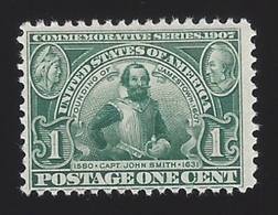 US #328 1907 Green Wmk 191 Perf 12 MNH Fine Scv $65 - Unused Stamps