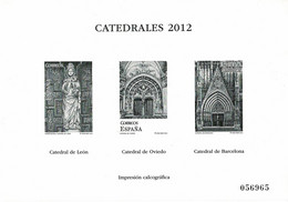 EPREUVE NOIR ET BLANC CATHEDRALES 2012 - Prueba De Artistas