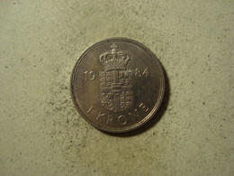 MONNAIE DANEMARK 1 KRONE 1984 - Dinamarca