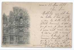 3497 ARRAS 1899 Hotel De Ville Vignette Type Sage Mauvais Centrage De Nordling Guimier Dos Simple - Arras