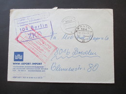 DDR 1970 ZKD WMW Export - Import Volskeigener Außenhandelsbetrieb Der DDR Aushändigung Als Gewöhnliche Postsendung - Cartas