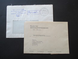 DDR 1987 Berlin ZVA Deutsche Post Zeitungsvertriebsamt Postsache Mit Inhalt Abo Tschechoslowakische Motor-Revue - Cartas
