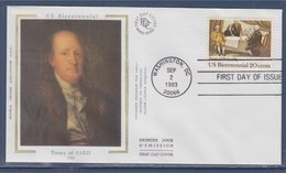 = Bicentenaire De L'Indépendance Américaine Washington 2 Septembre 83 Enveloppe 1er Jour N°1484 (U.S.A.) - 1981-1990