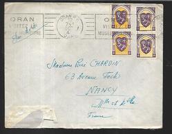 Algérie Lettre Du 07 1947  De Oran Pour Nancy 54 - Storia Postale