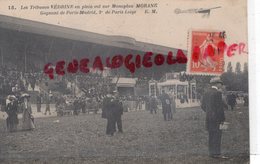 AVIATION - LES TRIBUNES- VEDRINE EN PLEIN VOL SUR MONOPLAN MORANE  GAGNANT DE PARIS MADRID -2 DE PARIS LIEGE - Flieger