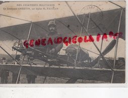 AVIATION - AVIATEUR LE LIEUTENANT CHEUTIN SUR BIPLAN H. FARMAN - AVION - Piloten