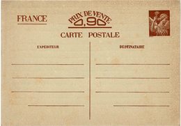 CTN60/4 -  2 CP NEUVES (IRIS ET PETAIN) - Standard Postcards & Stamped On Demand (before 1995)