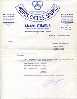 30.GARD.BAGNOLS SUR CEZE.MOTOS.CYCLES.SPORTS.MARCEL CHAPUS PLACE POSTERLON & RUE ALLEGRE(P.J) - Sport & Turismo