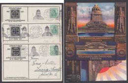 PP 27 C 201/01 - /03 "Völkerschlachtdenkmal", 1913, Alle 3 Karten Mit Pass. Sst. - Postcards