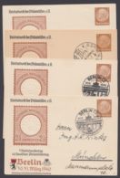 PP 122 C 110/01 + /04 "Philatelistentag München", 1940, 4 Karten */o - Interi Postali Privati