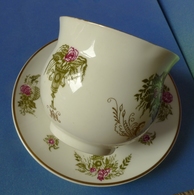 Old USSR Russian LFZ High Quality Imperial Porcelain Pair Cup & Saucer Lomonosov - Lomonosov (RUS)