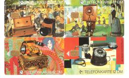Deutschland - E05 - E08   08/92 - 4 Card Set - Phone - Telefone - E-Series: Editionsausgabe Der Dt. Postreklame