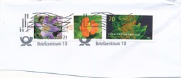 BRD 2x BZ 10 FRW 2020 Rollenstempel ? Mi. 2480 A Krokus + Mi. 3482 Kapuzinerkresse + Mi. 3256 Gravitationswellen - Storia Postale