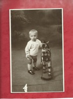 Carte Photo - Enfant , Jeu , Jouet , Jeux , Jouets , Cheval à Roulettes - ( Martin , Photo  , Moreuil ) - Speelgoed & Spelen