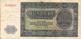 GERMANY DEM. REP.  P15b 100 MARK 1948 VF - 100 Deutsche Mark