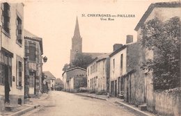 ¤¤   -   CHAVAILLES-en-PAILLERS    -  Une Rue   -  L'Eglise      -   ¤¤ - Altri & Non Classificati