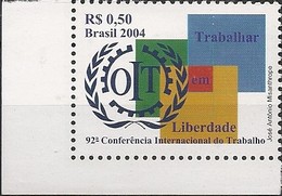 BRAZIL - 92nd INTL LABOR ORGANIZATION CONFERENCE (BOTTOM LEFT CORNER) 2004 - MNH - IAO