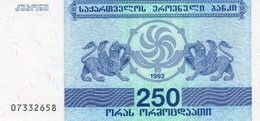 GEORGIA  250 KUPONI (LARIS) 1993 P-43a  UNC - Georgië