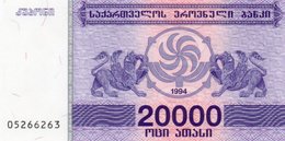 GEORGIA  20000 KUPONI (LARIS) 1994 P-46  UNC - Georgia