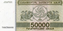 GEORGIA  50000 KUPONI (LARIS) 1994 P-48  UNC - Géorgie