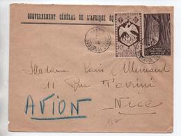 ENVELOPPE De BANGUI (OUBANGUI CHARI) Pour NICE - Storia Postale